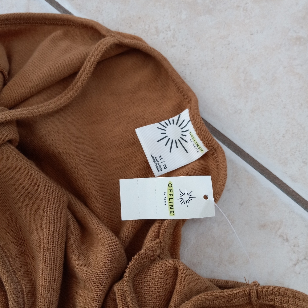 Aerie Mustard Terry Jumpsuit - Picture 7 of 14